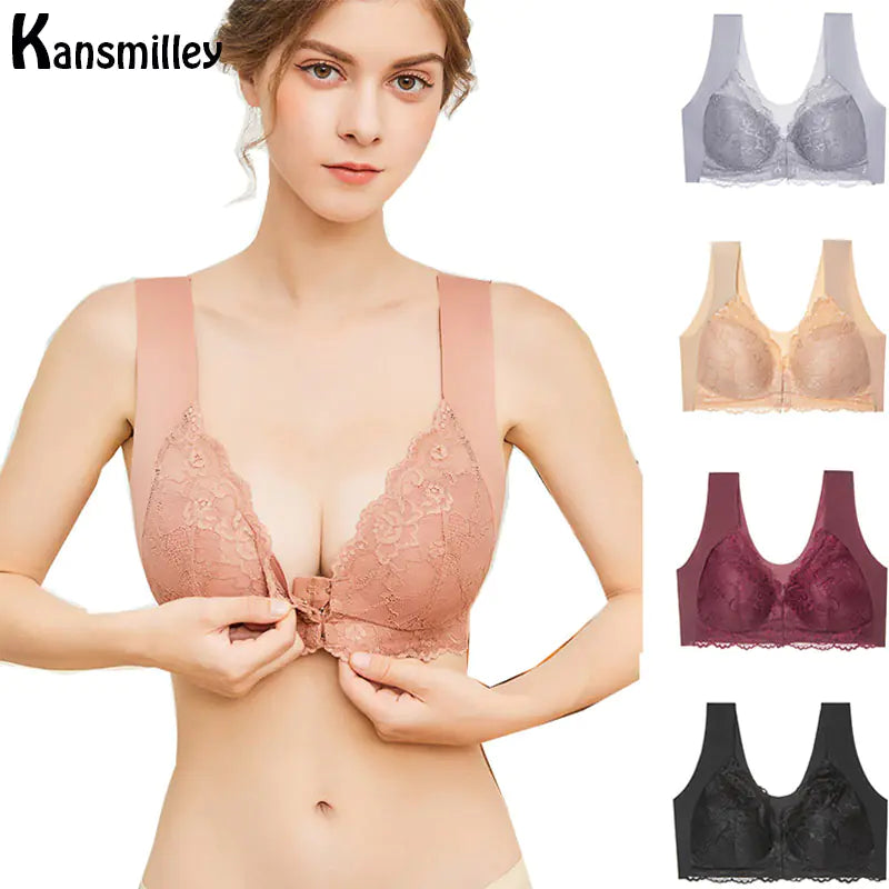 Plus Size Seamless Push-Up Bra for Women M-5XL